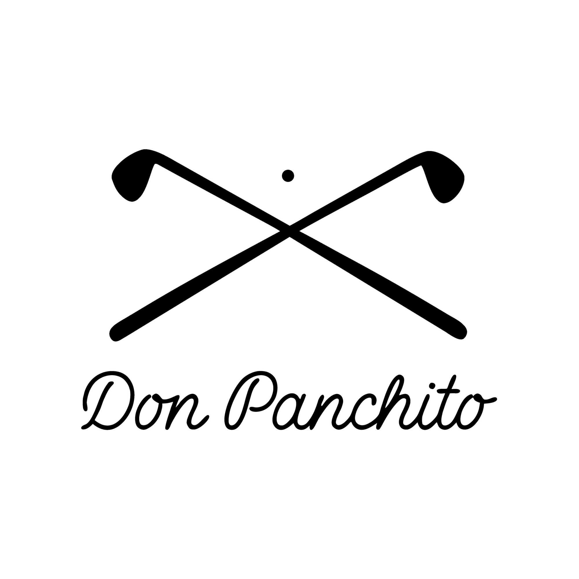 DON PANCHITO BALL x CROSSED GOLF CLUBS unisex garment-dyed heavyweight t-shirt