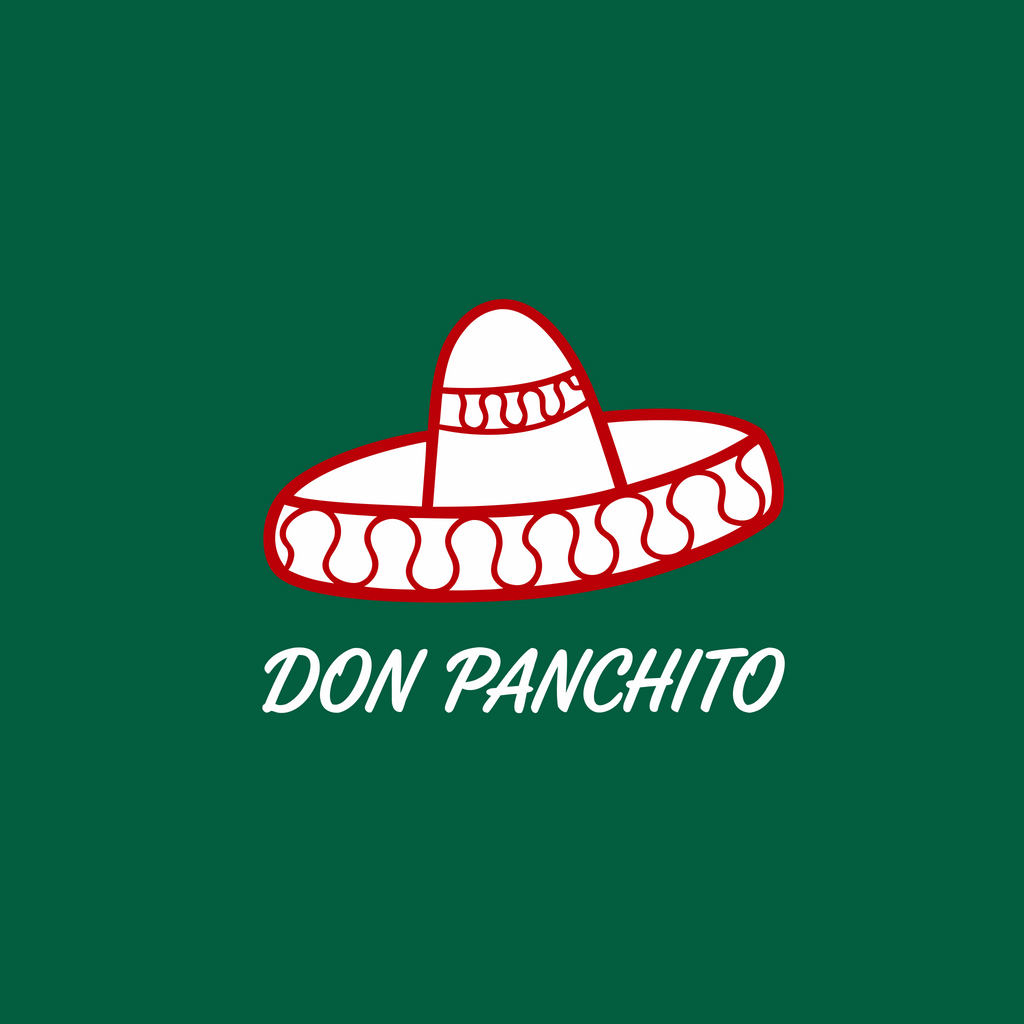 RED SOMBRERO on white rope hat