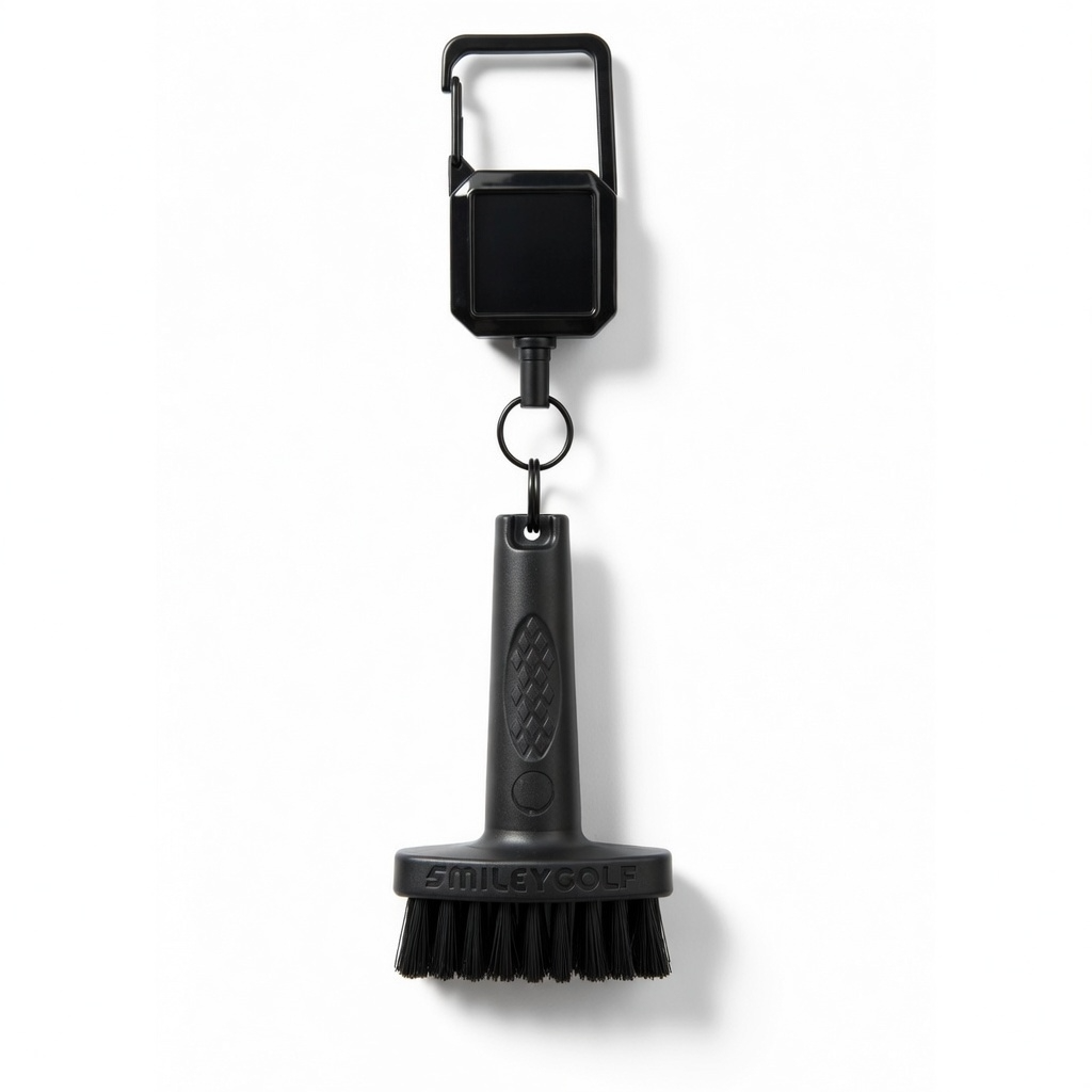 ORIGINAL MINI GOLF BRUSH WITH RETRACTABLE BELT CLIP