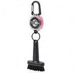 MINI GOLF BRUSH with CLEAR KEY-BACK© SIDEKICK BELT CLIP