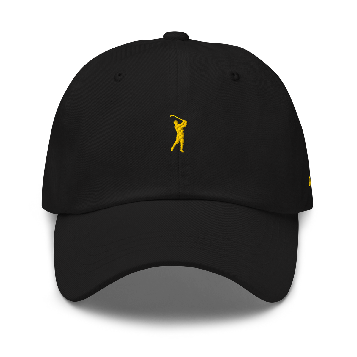 GOLD CLASSIC GOLFER on cotton hat - Dark Grey