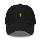 GOLD CLASSIC GOLFER on cotton hat - Black