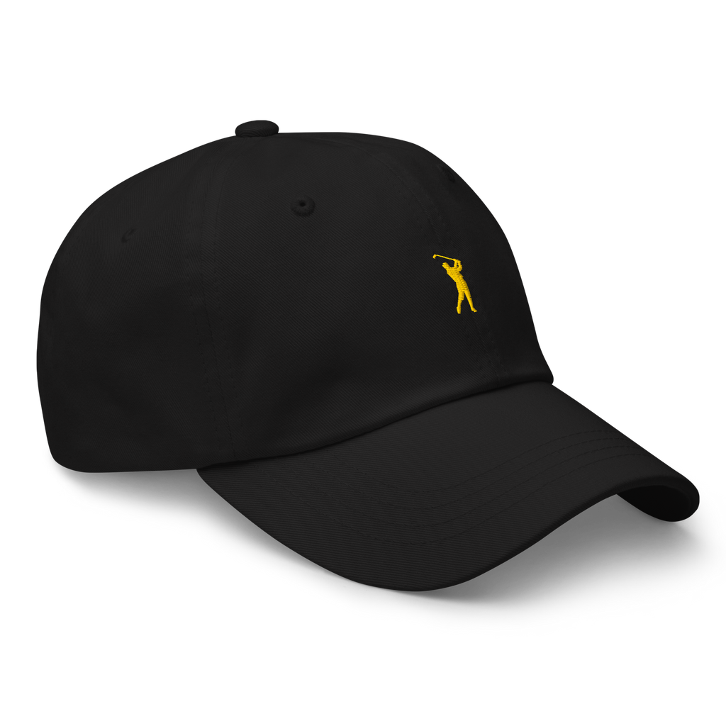 GOLD CLASSIC GOLFER on cotton hat - Dark Grey