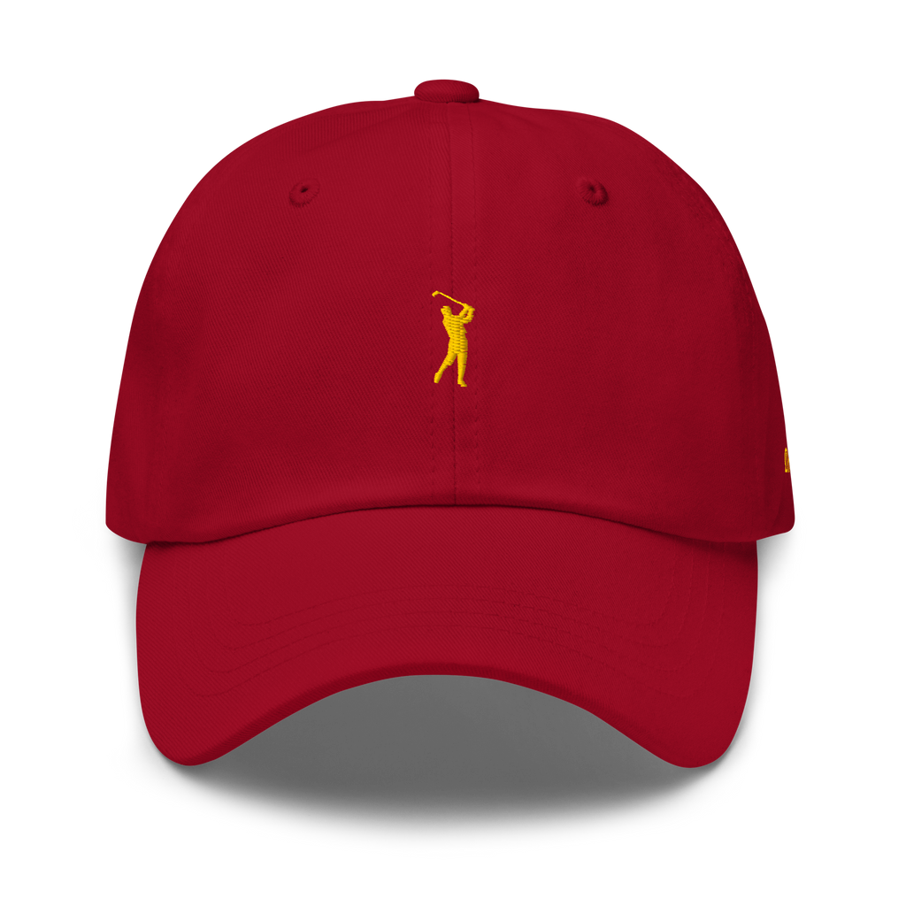 GOLD CLASSIC GOLFER on cotton hat - Dark Green
