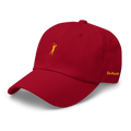 GOLD CLASSIC GOLFER on cotton hat - Sunday Red