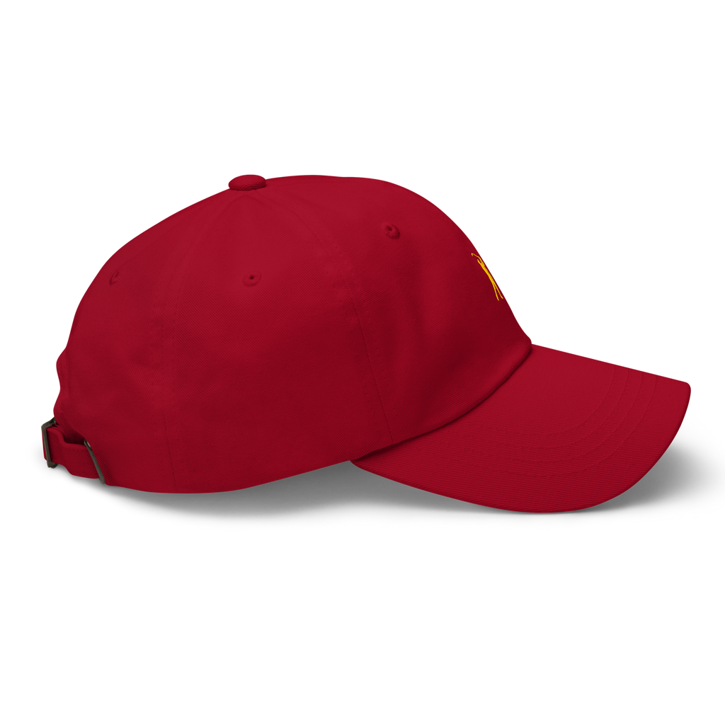 GOLD CLASSIC GOLFER on cotton hat - Dark Grey