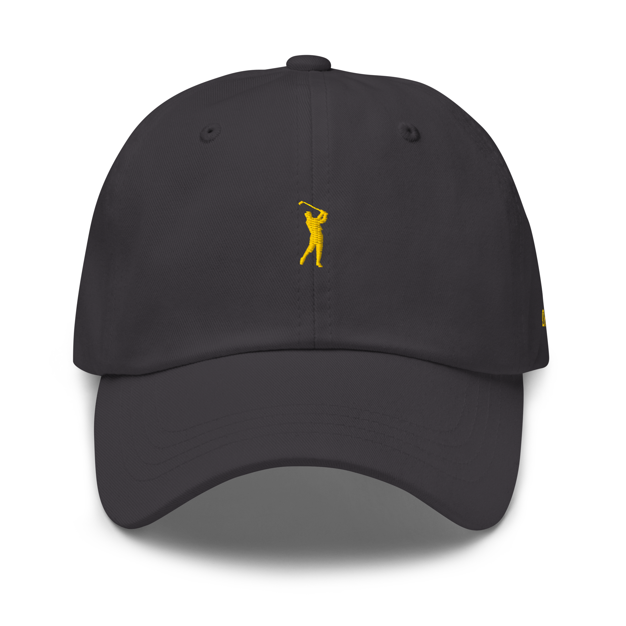GOLD CLASSIC GOLFER on cotton hat - Dark Grey