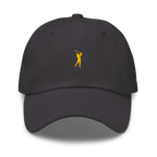 GOLD CLASSIC GOLFER on cotton hat - White