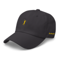 GOLD CLASSIC GOLFER on cotton hat - Dark Grey