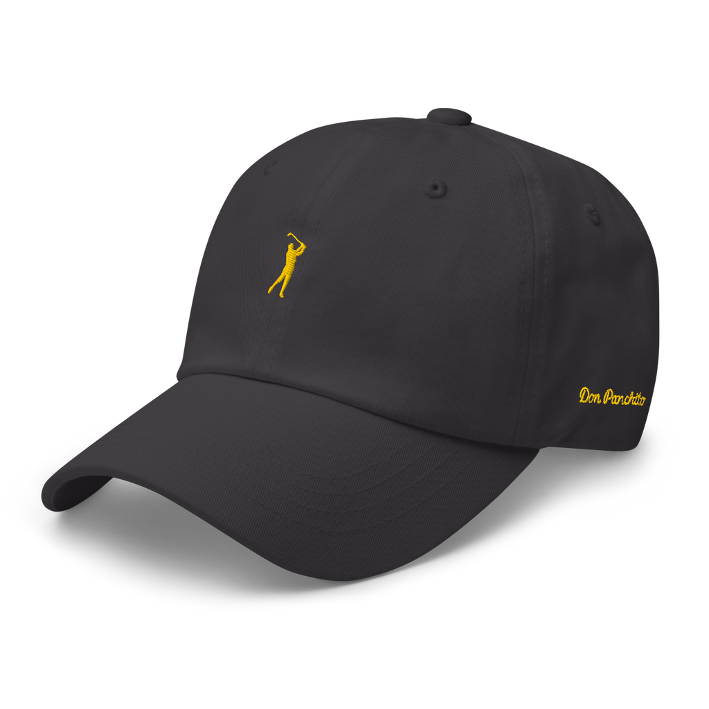 GOLD CLASSIC GOLFER on cotton hat - Stone