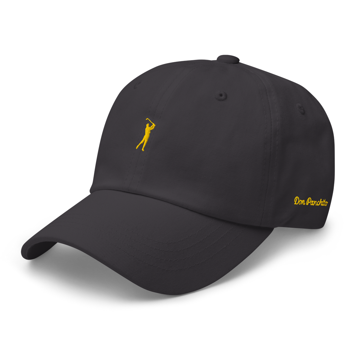 GOLD CLASSIC GOLFER on cotton hat - Stone