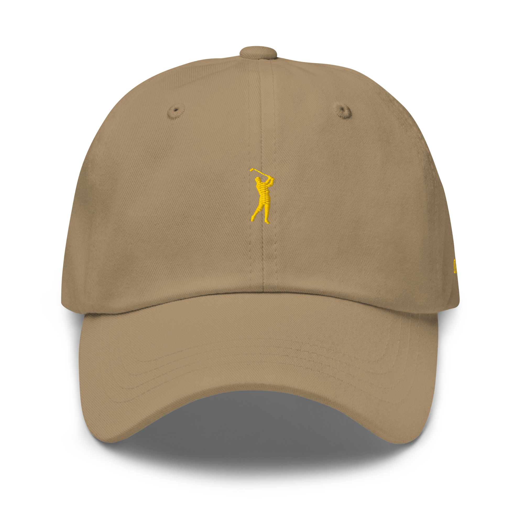 GOLD CLASSIC GOLFER on cotton hat - Dark Green