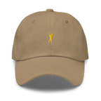 GOLD CLASSIC GOLFER on cotton hat - Khaki