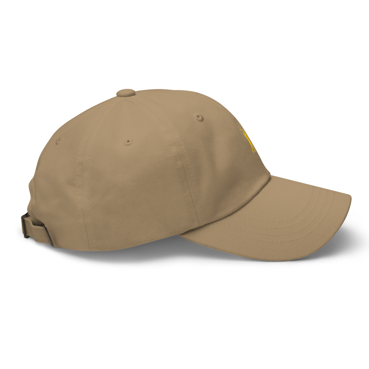GOLD CLASSIC GOLFER on cotton hat - Stone