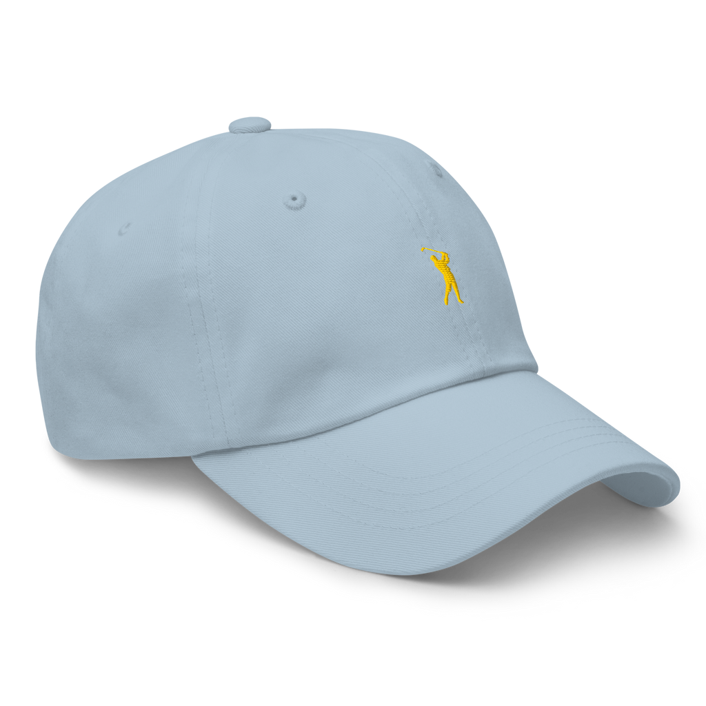 GOLD CLASSIC GOLFER on cotton hat - Dark Grey