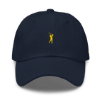 GOLD CLASSIC GOLFER on cotton hat - Stone