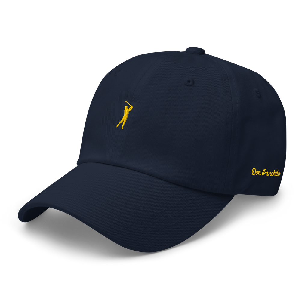 GOLD CLASSIC GOLFER on cotton hat - Stone