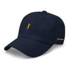 GOLD CLASSIC GOLFER on cotton hat - Stone