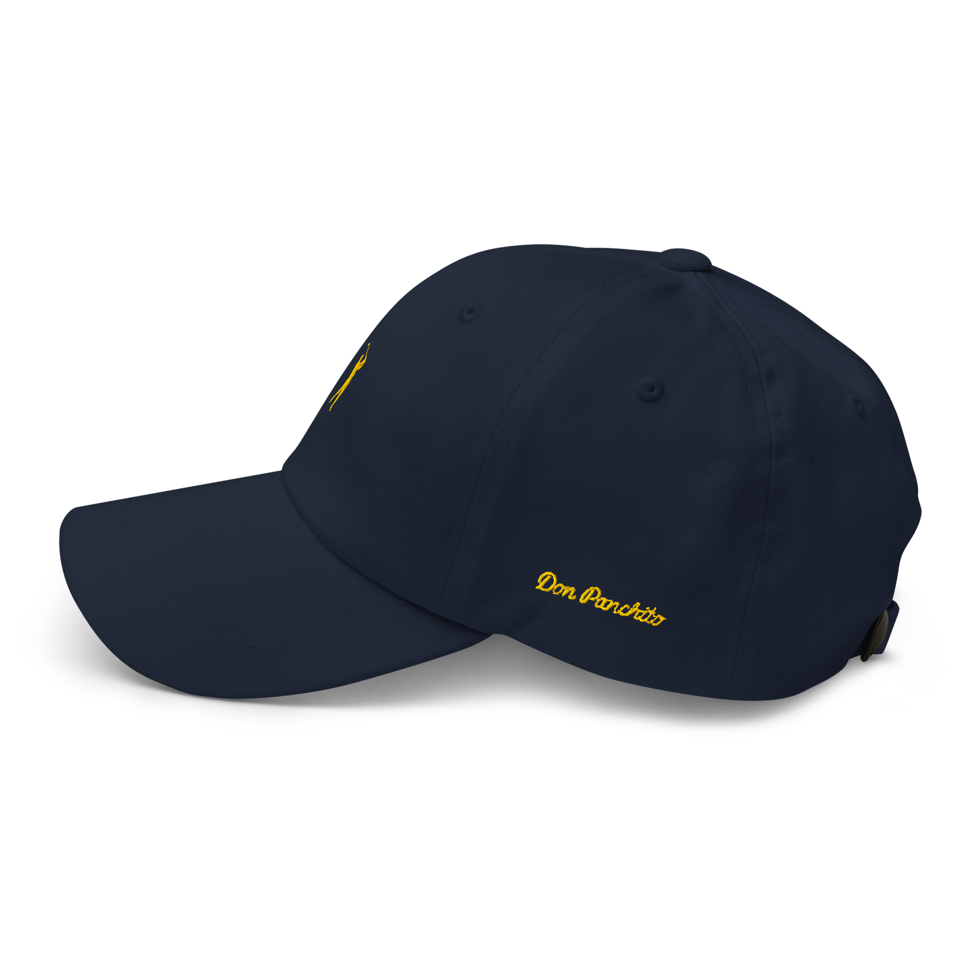 GOLD CLASSIC GOLFER on cotton hat - Black