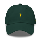GOLD CLASSIC GOLFER on cotton hat - Dark Green