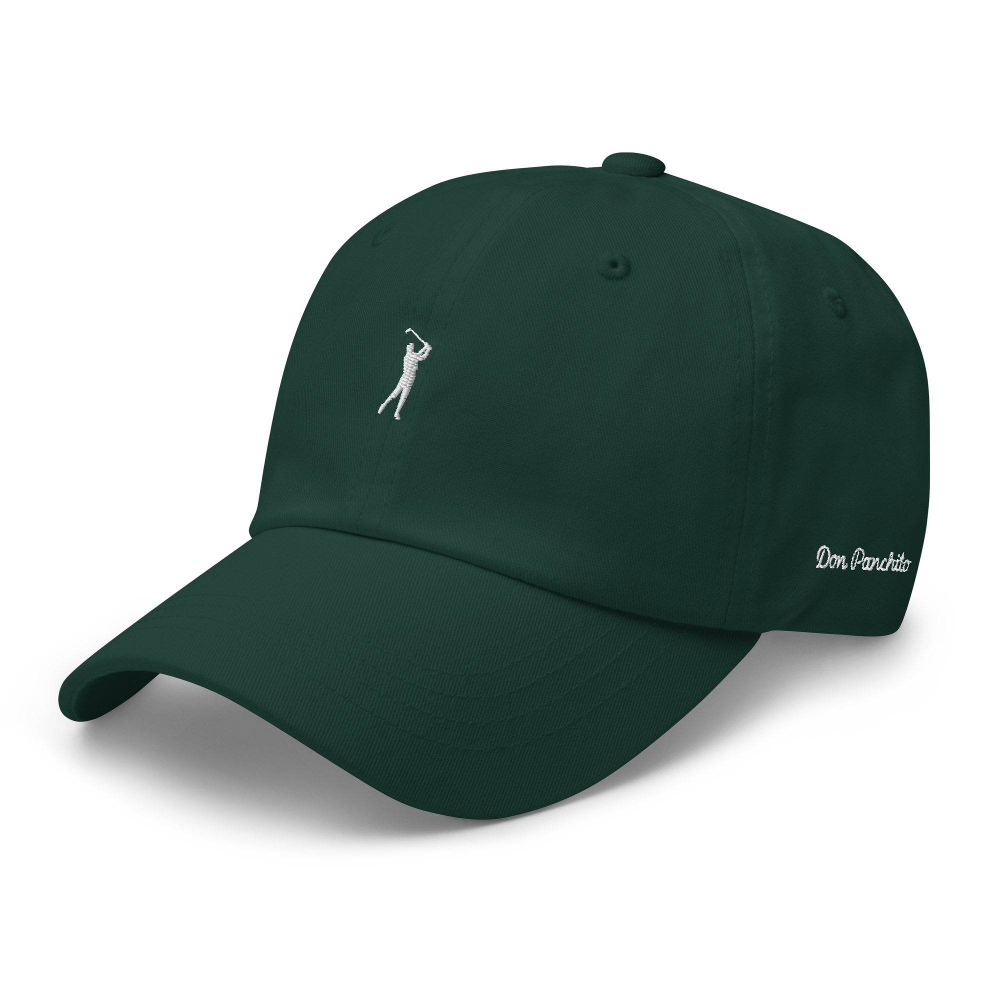 CLASSIC GOLFER on cotton hat - Dark Green