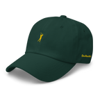 GOLD CLASSIC GOLFER on cotton hat - Black