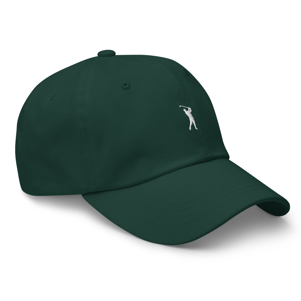 CLASSIC GOLFER on cotton hat - Dark Green