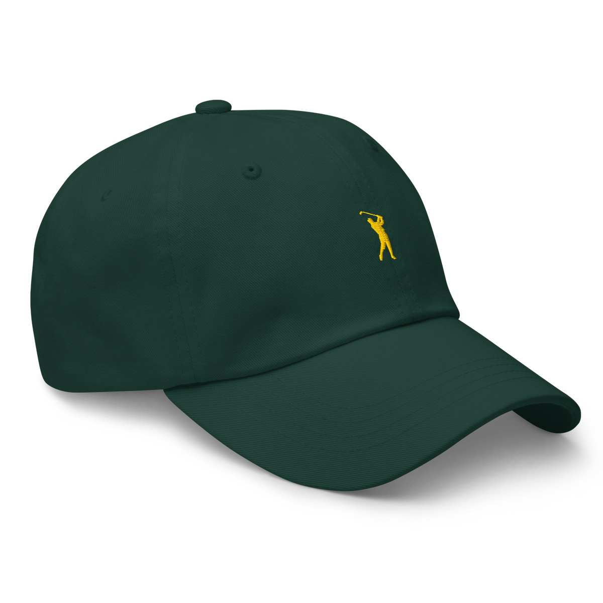 GOLD CLASSIC GOLFER on cotton hat - White