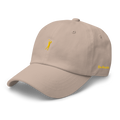 GOLD CLASSIC GOLFER on cotton hat - Stone