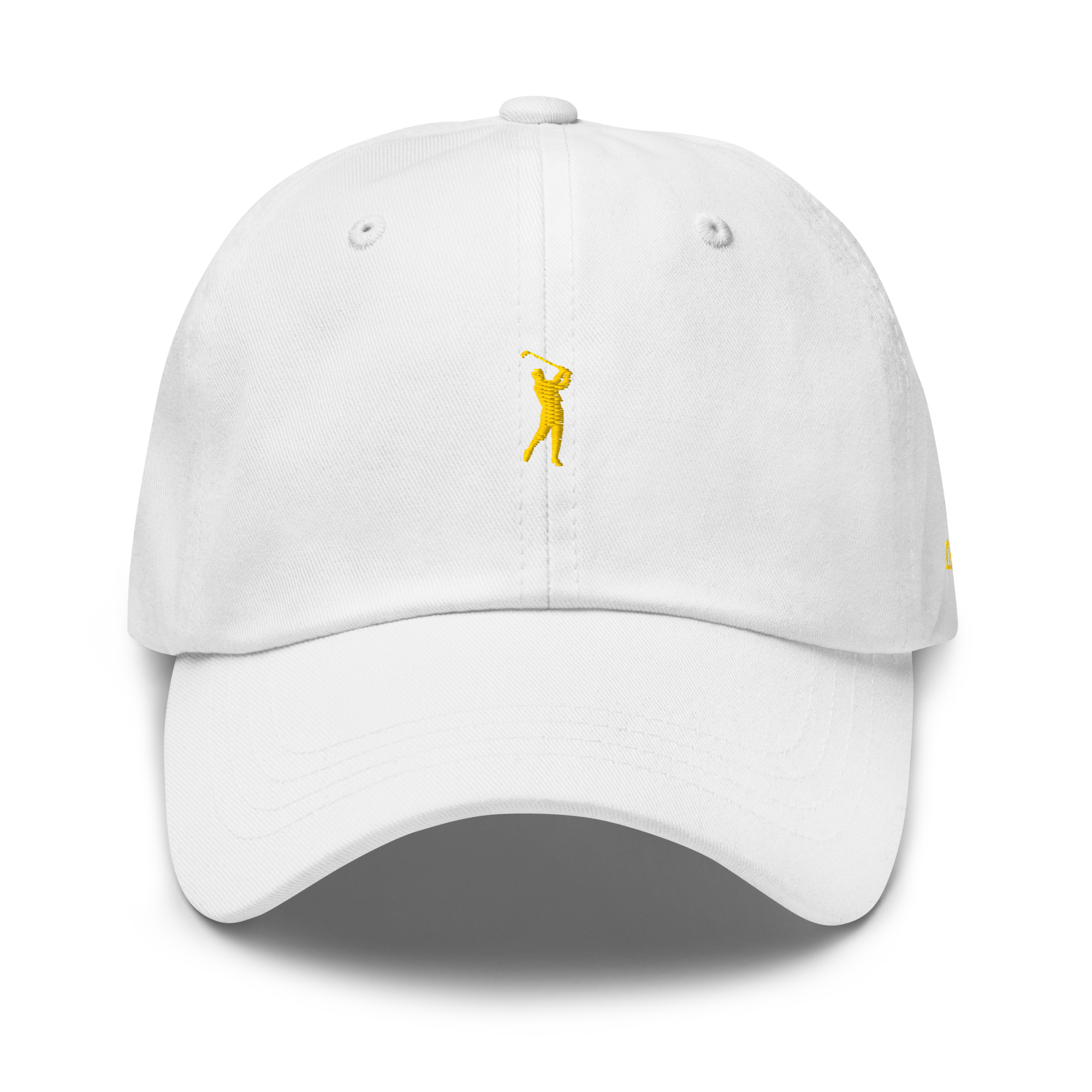 GOLD CLASSIC GOLFER on cotton hat - Navy