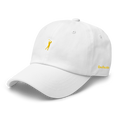 GOLD CLASSIC GOLFER on cotton hat - White