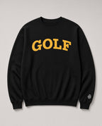 GOLF ARCH on unisex sweatshirt - Black/Gold