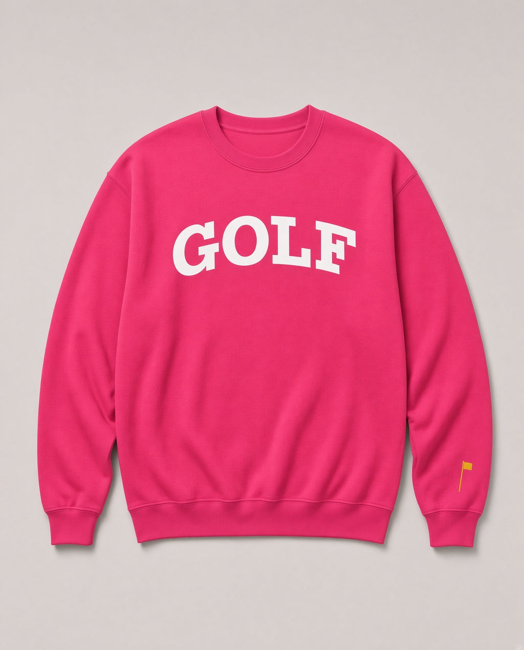 ARCH + FLAG SWEATSHIRT - Neon Pink
