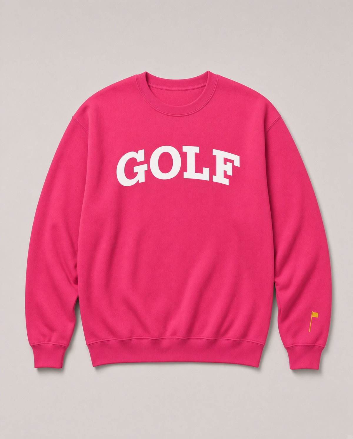 ARCH + FLAG SWEATSHIRT - Neon Pink
