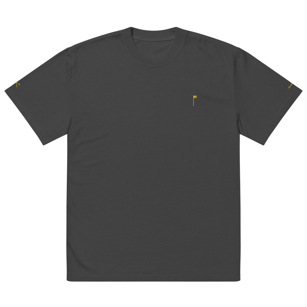 YELLOW FLAG Oversized Tee - Grey