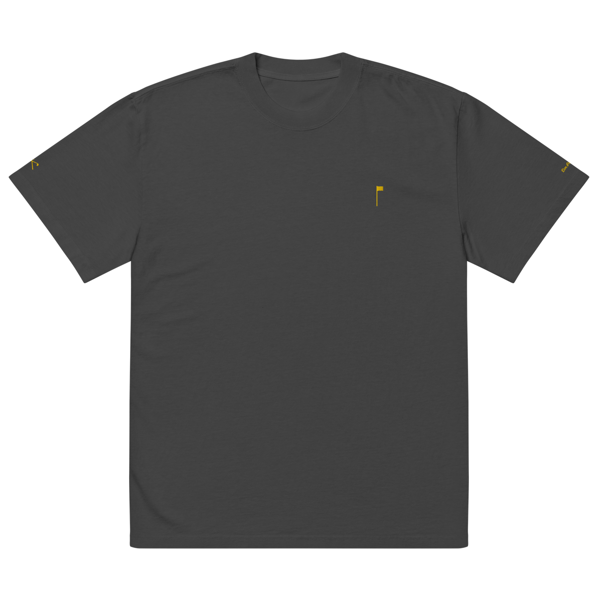 YELLOW FLAG Oversized Tee - Coal