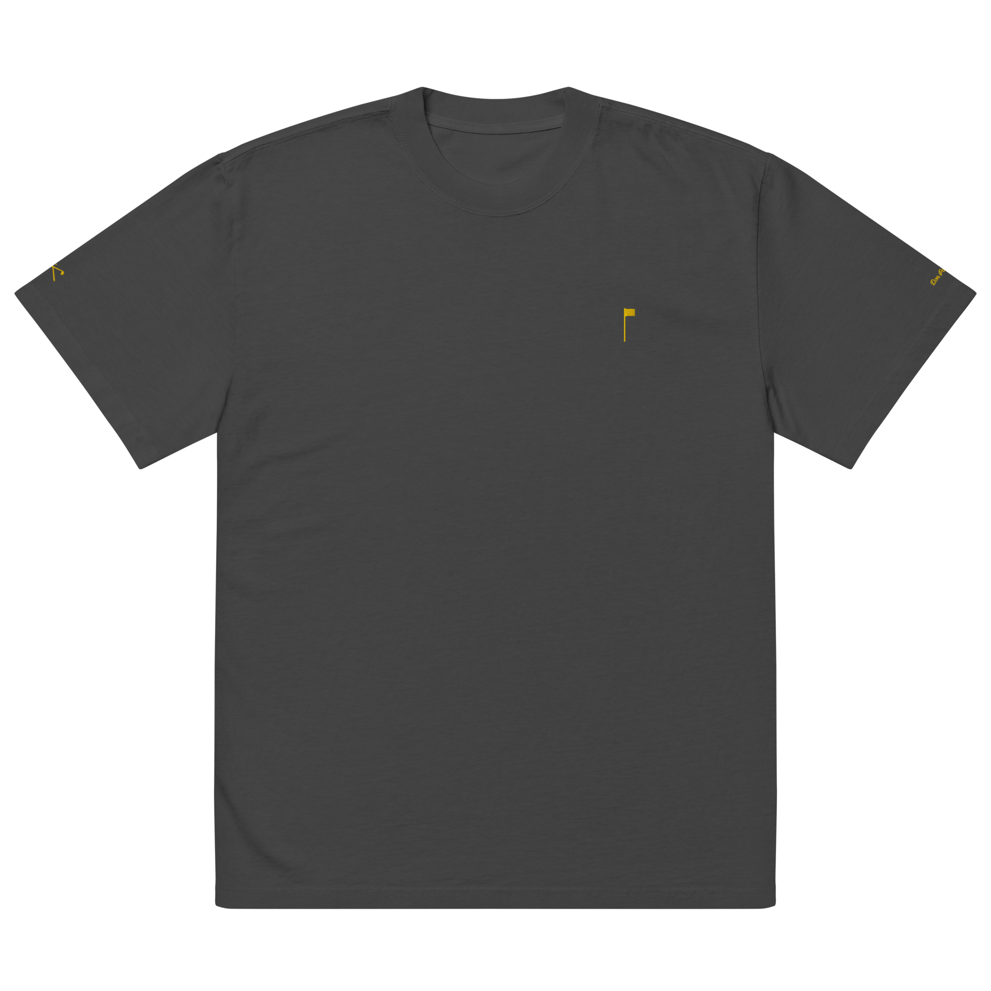 YELLOW FLAG Oversized Tee - Black
