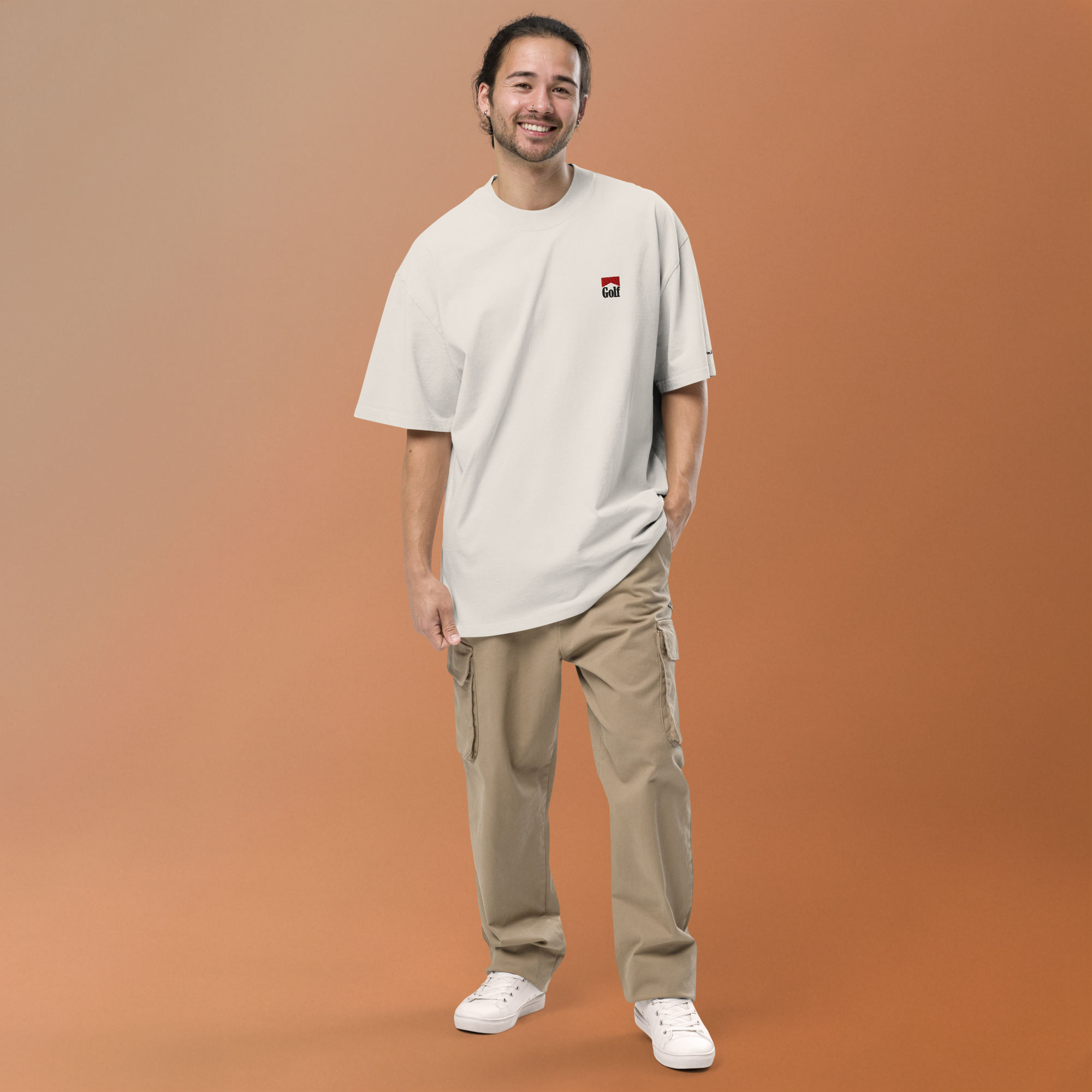 GOLF ADDICTION Oversized Tee - Grey