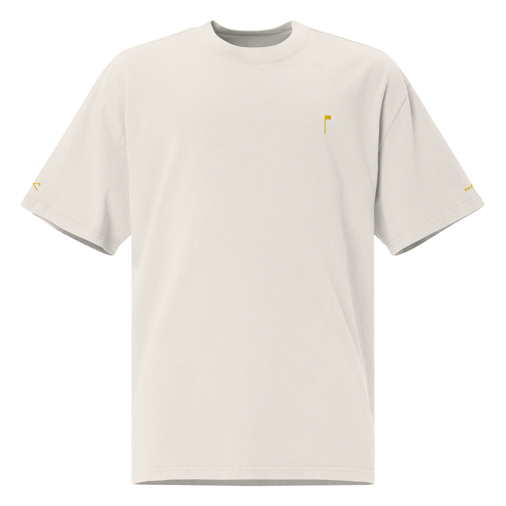 YELLOW FLAG Oversized Tee - Grey