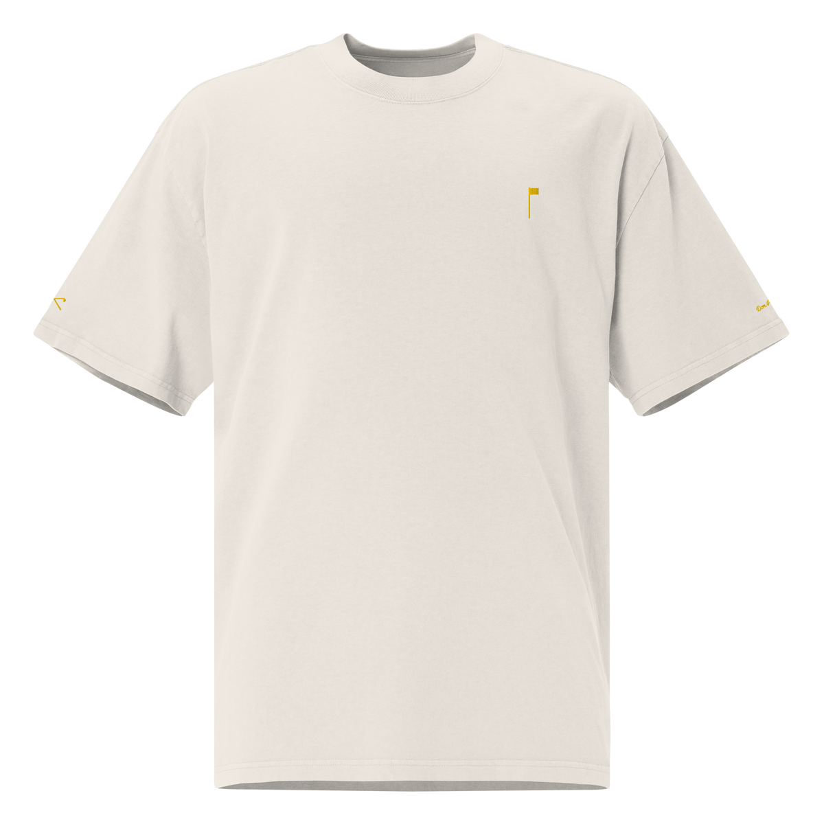 YELLOW FLAG Oversized Tee - Khaki
