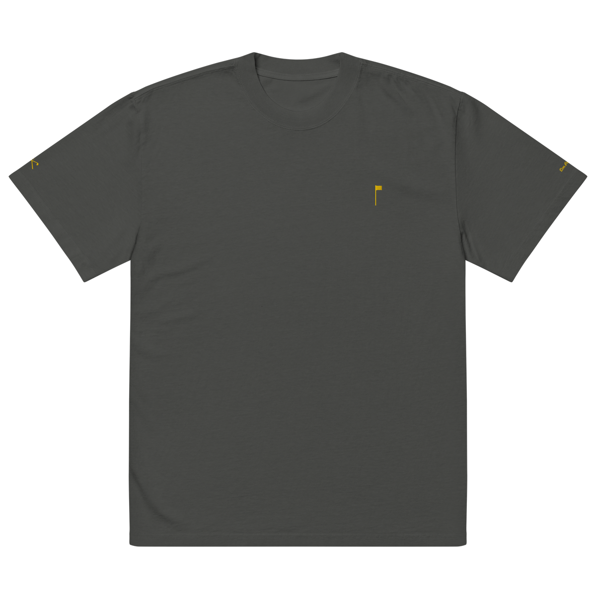 YELLOW FLAG Oversized Tee - Black