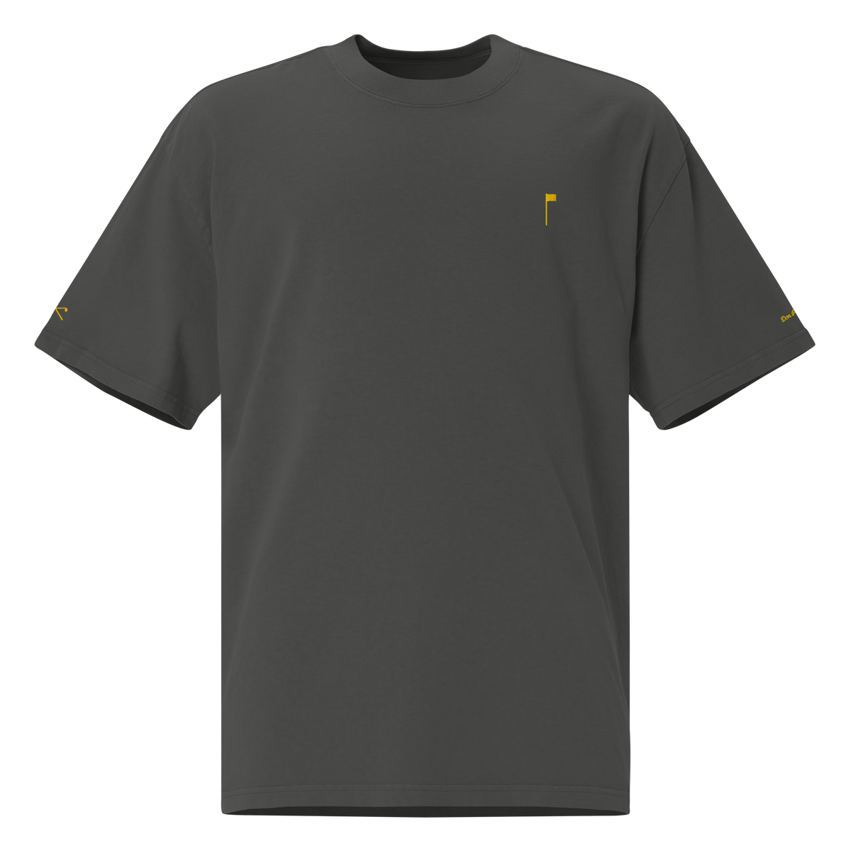YELLOW FLAG Oversized Tee - Coal