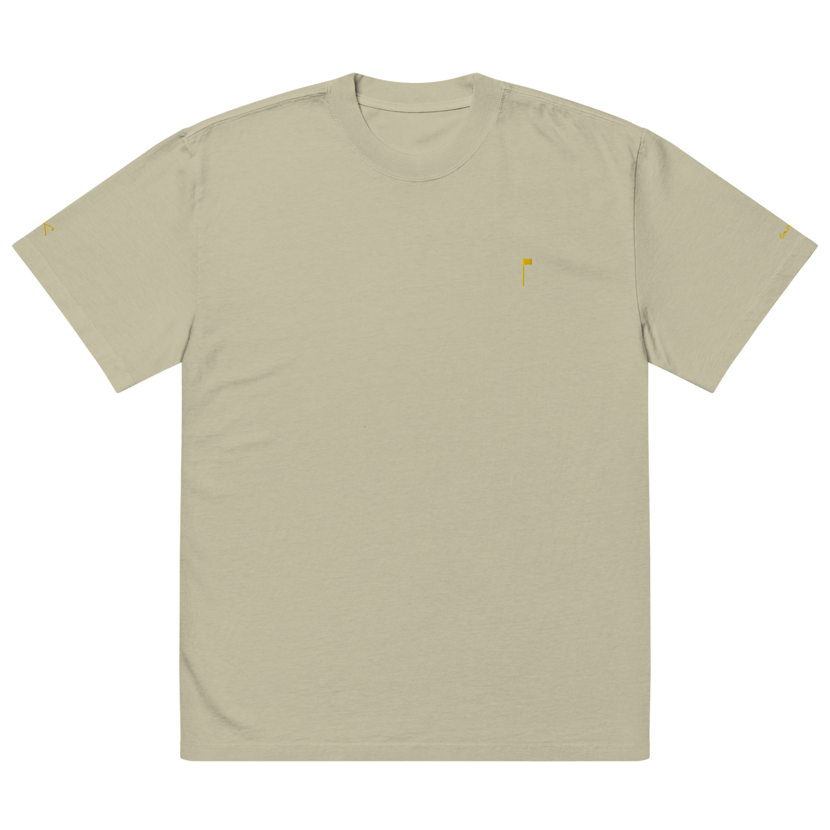 YELLOW FLAG Oversized Tee - Coal