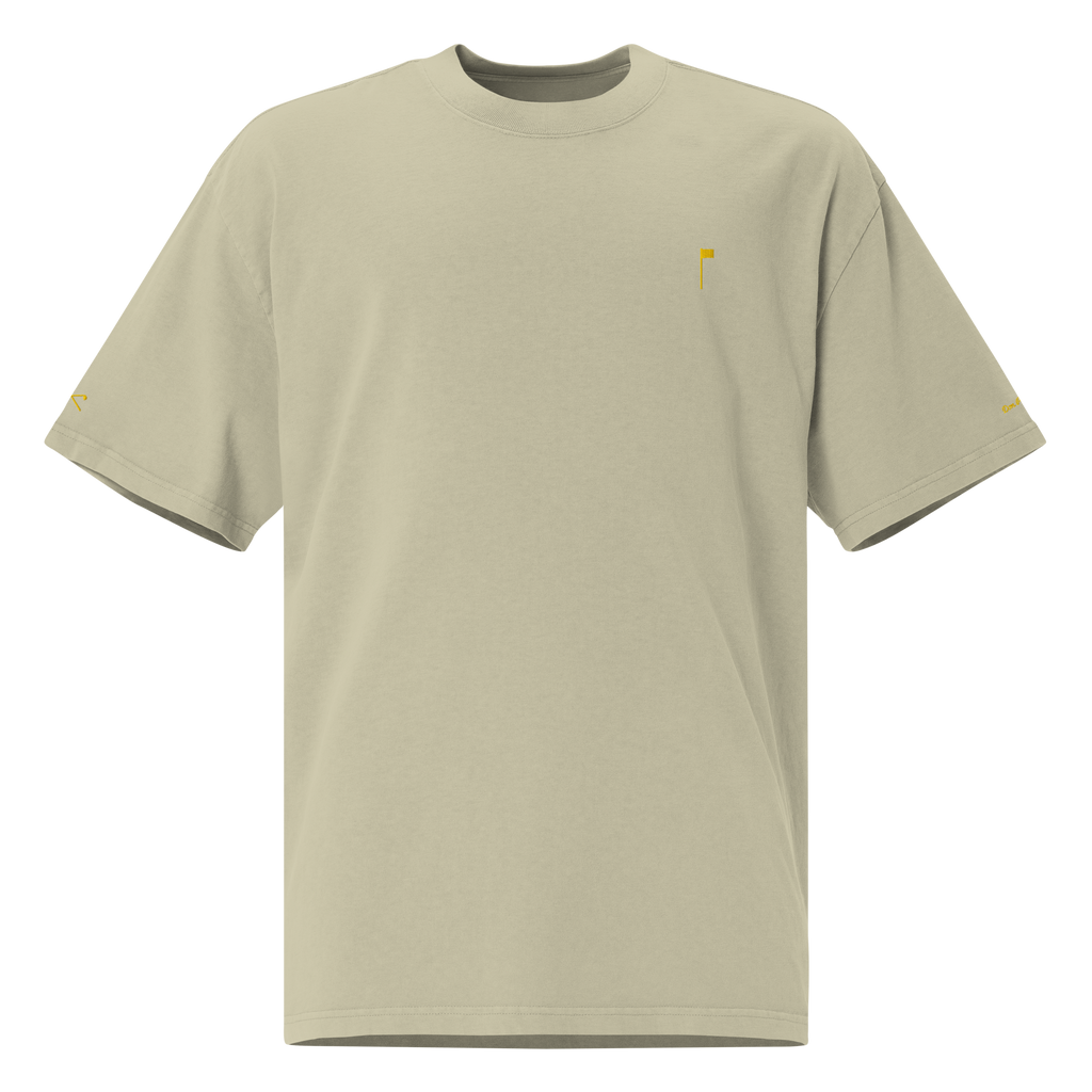 YELLOW FLAG Oversized Tee - Grey