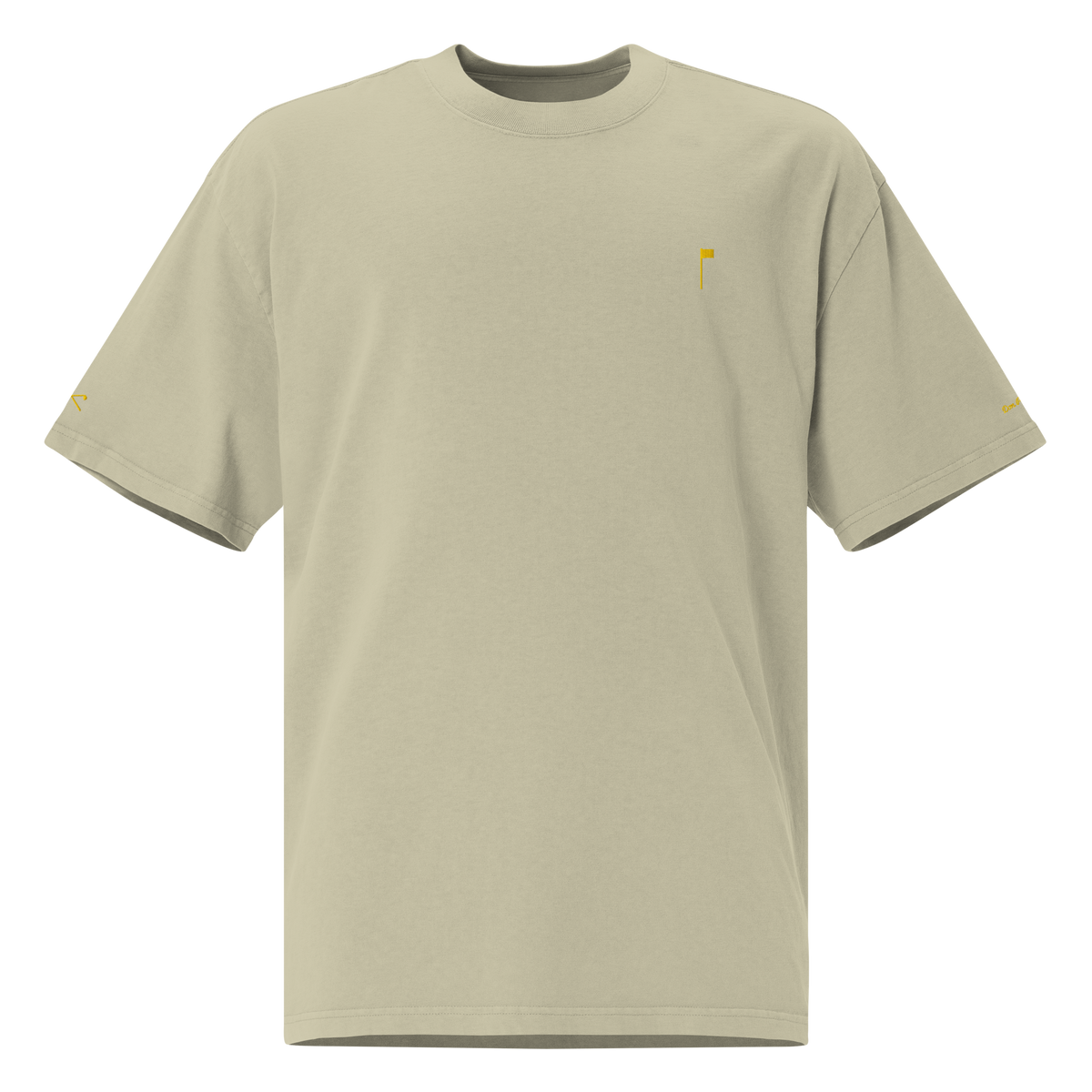 YELLOW FLAG Oversized Tee - Grey