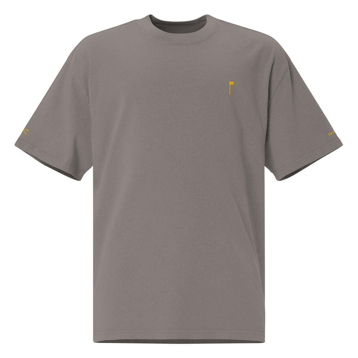 YELLOW FLAG Oversized Tee - Grey