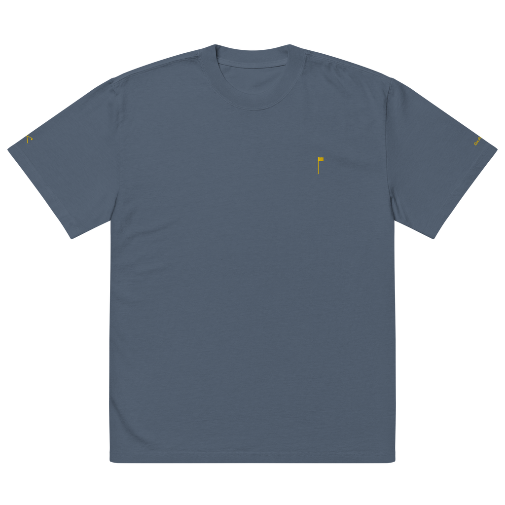 YELLOW FLAG Oversized Tee - Indigo