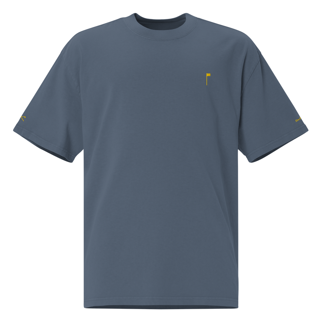 YELLOW FLAG Oversized Tee - Indigo
