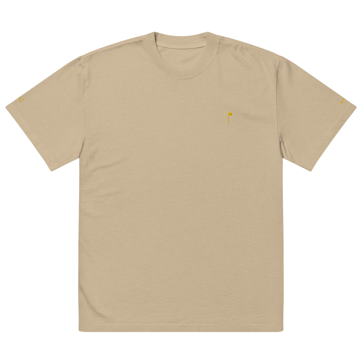 YELLOW FLAG Oversized Tee - Khaki