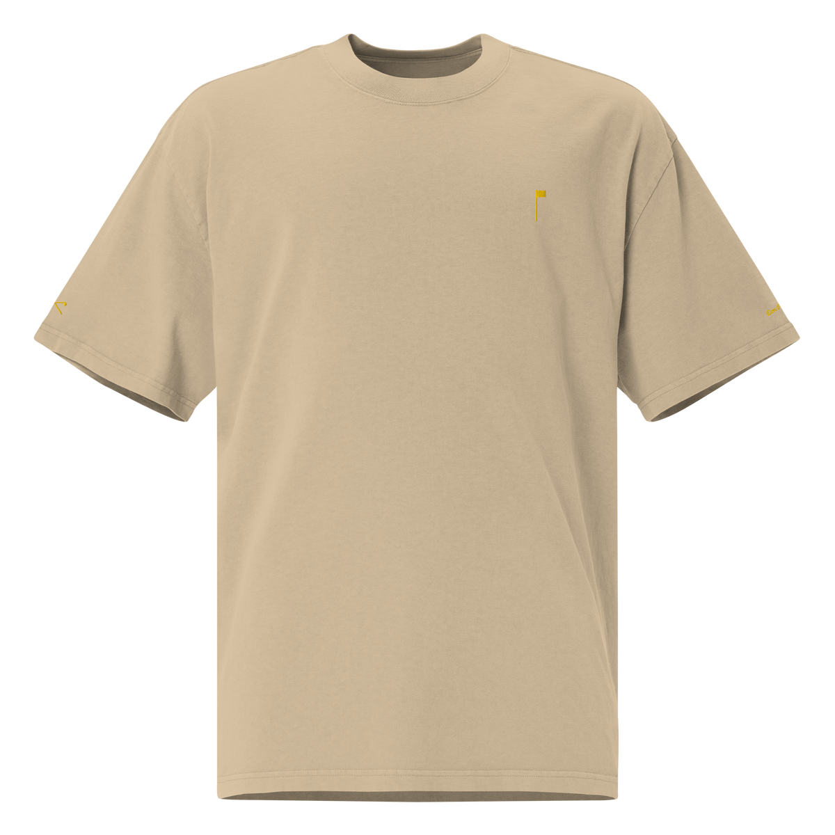 YELLOW FLAG Oversized Tee - Grey